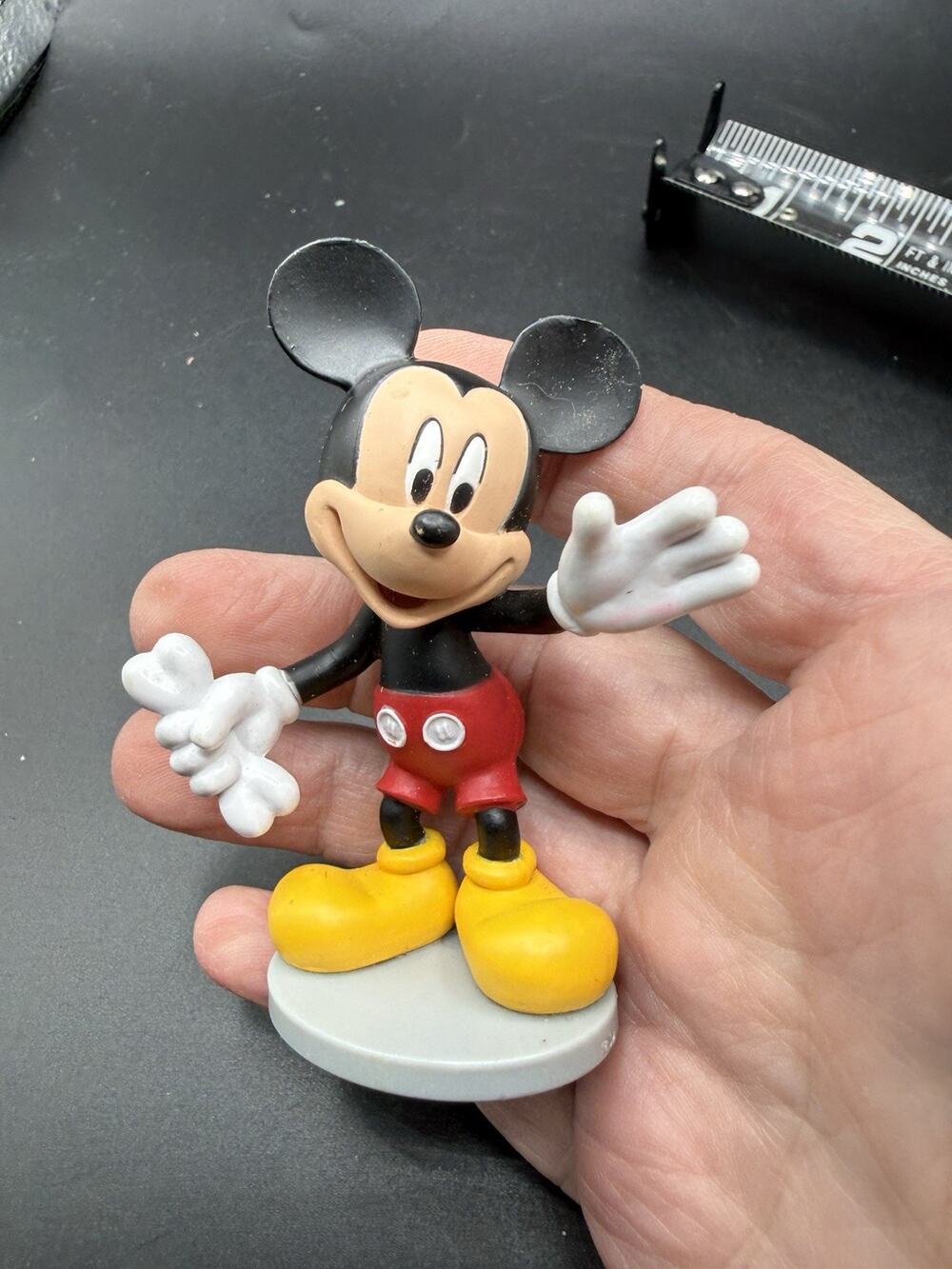 Mickey Mouse PVC Cake Topper Toy Ornament Disney Figure 3” Tall -LO22
